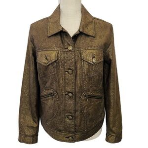 NEW CHICO’S METALLIC JACKET